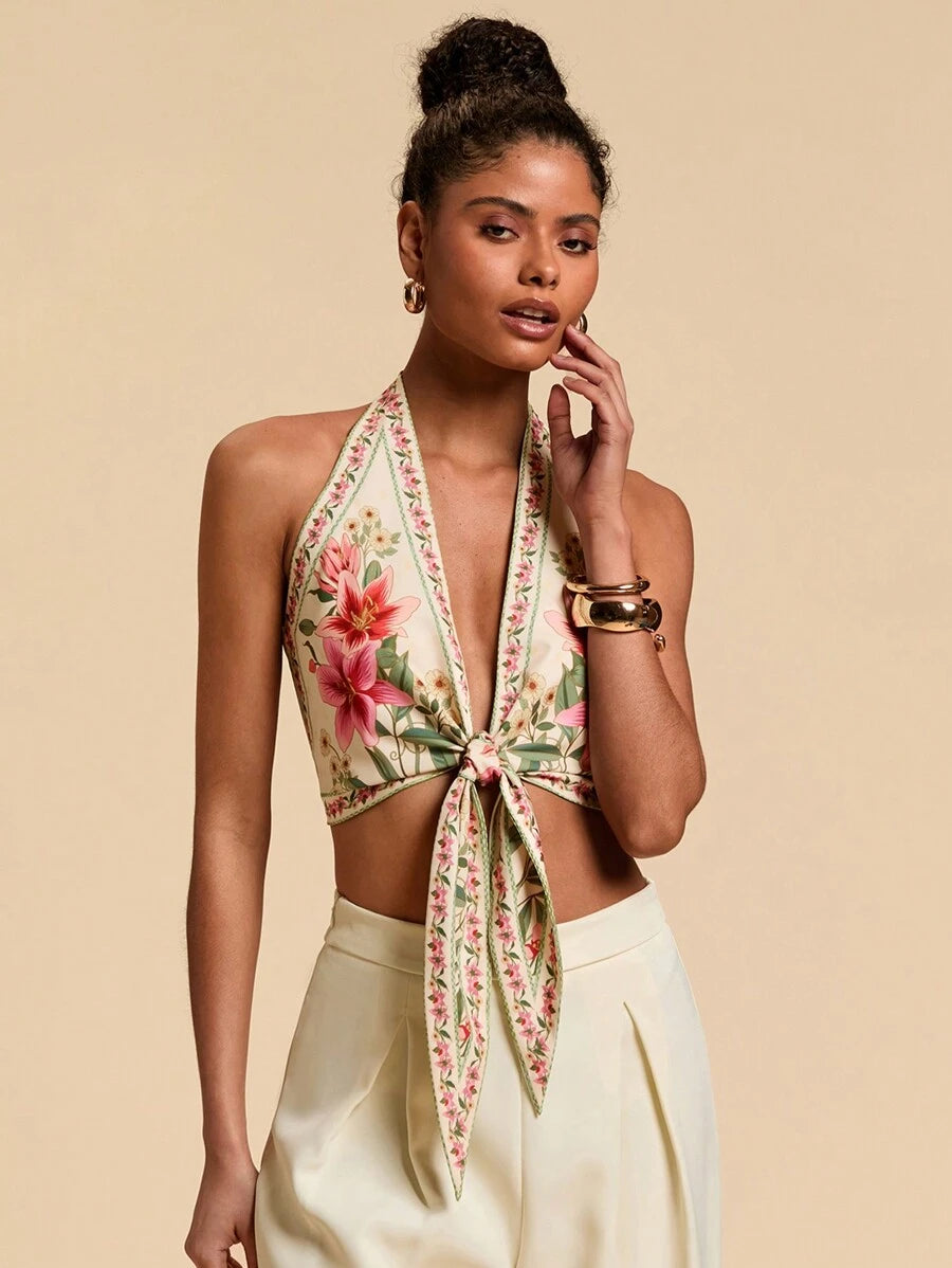 BAE | BLOUSE COL ASYMÉTRIQUE LIÉ SOIRÉE
