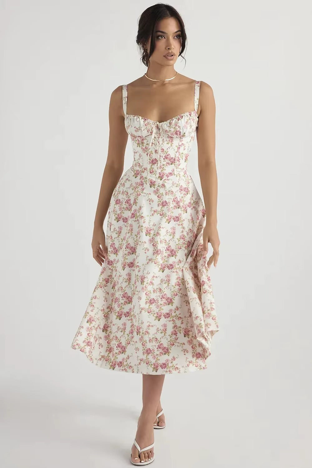 FLORA | ROBE COURTE À IMPRIMÉ ESTIVAL