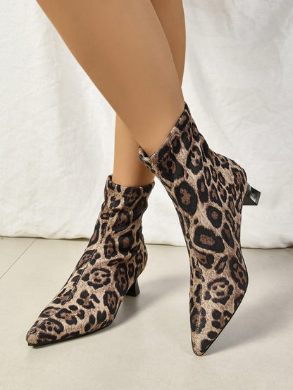 Evelyne | Bottines stretch à talons blocs