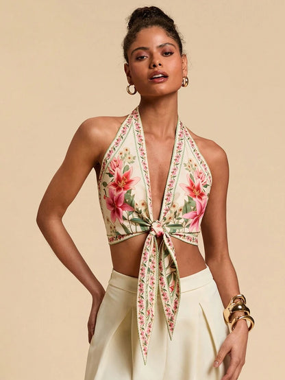 BAE | BLOUSE COL ASYMÉTRIQUE LIÉ SOIRÉE