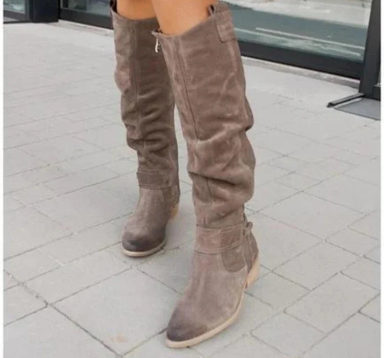 Bottes en Daim Élégantes - Style Intemporel et Confort Exceptionnel